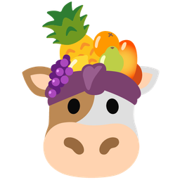 pineapple and cow face