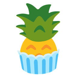 pineapple and cupcake