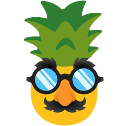 pineapple and disguised face