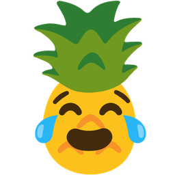 Pineapple and Face with tears of joy
