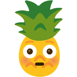 pineapple and flushed face