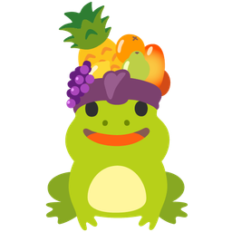 pineapple and frog