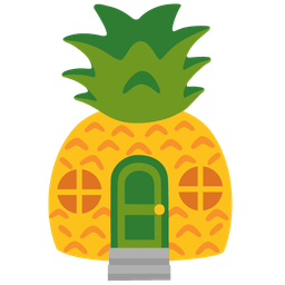 pineapple and house