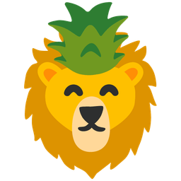 pineapple and lion