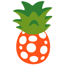 pineapple and mushroom