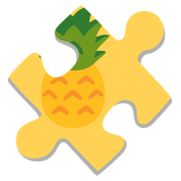 pineapple and puzzle piece