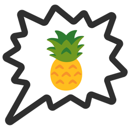 pineapple and right anger bubble