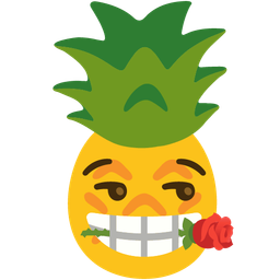 pineapple and rose