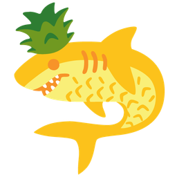 pineapple and shark