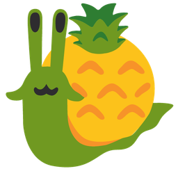 pineapple and snail