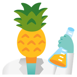 pineapple and test tube