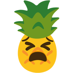 pineapple and tired face