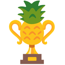 pineapple and trophy