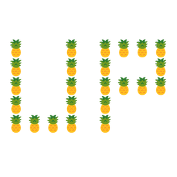 pineapple and UP! button