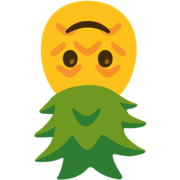 Pineapple and Upside-down face