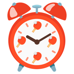 ping pong and alarm clock