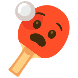 ping pong and anguished face