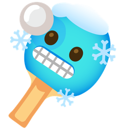 ping pong and cold face