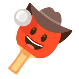 ping pong and cowboy hat face