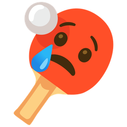 ping pong and crying face