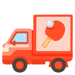ping pong and delivery truck
