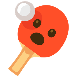 ping pong and face with open mouth