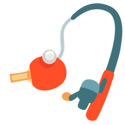 ping pong and fishing pole