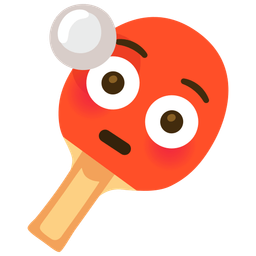 ping pong and flushed face