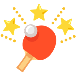 ping pong and glowing star