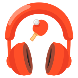 ping pong and headphone