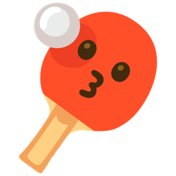 Ping pong and Kissing face