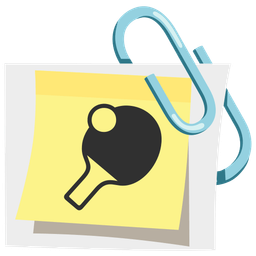 ping pong and linked paperclips