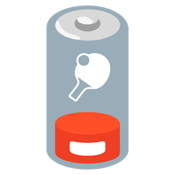 ping pong and low battery