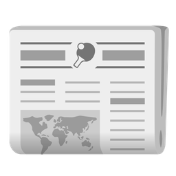 ping pong and newspaper