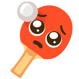 ping pong and pleading face