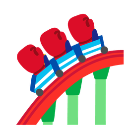 ping pong and roller coaster