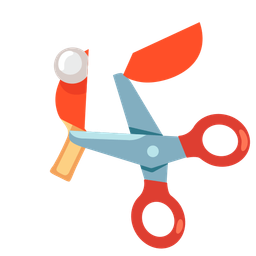 ping pong and scissors