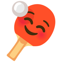 Ping pong and Smiling face