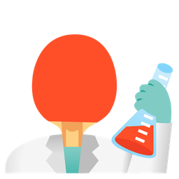 ping pong and test tube