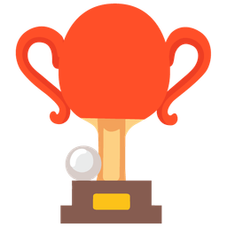 ping pong and trophy