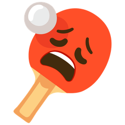 ping pong and weary face