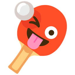 Ping pong and Winking face with tongue