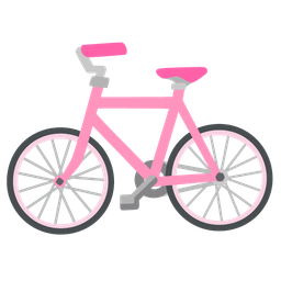 pink heart and bicycle