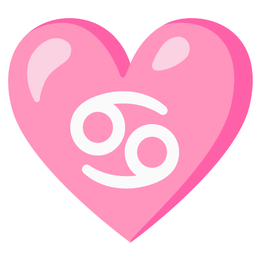 Pink heart and Cancer