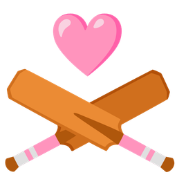 pink heart and cricket game