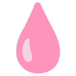 pink heart and droplet