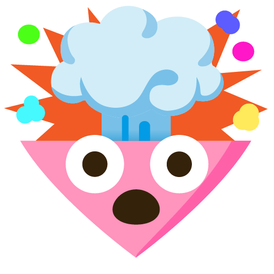 Pink heart and Exploding head