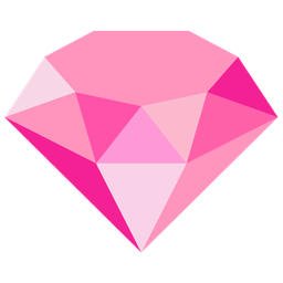 pink heart and gem stone