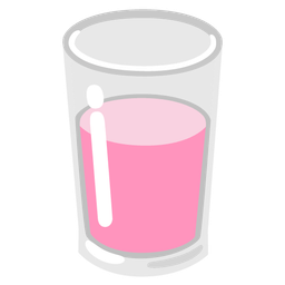 pink heart and glass of milk