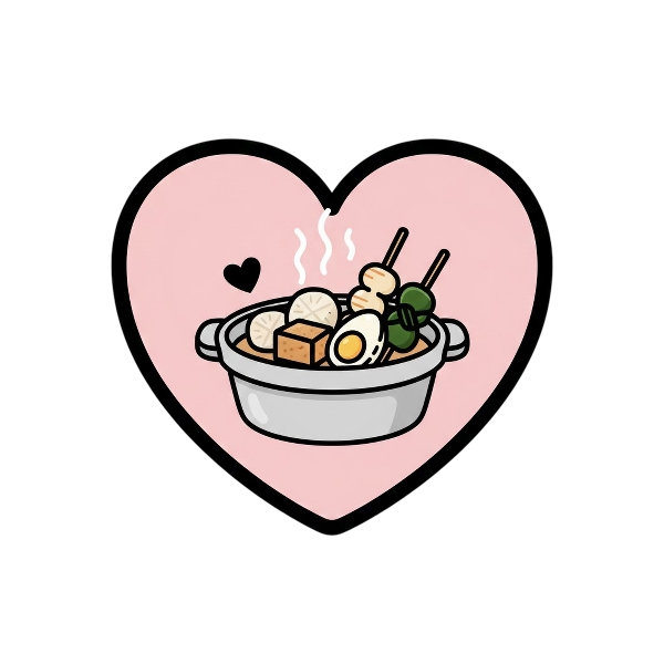 Pink heart and Oden